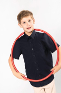 Chemise de travail popeline manches courtes enfant - Réf: K520 - Kariban - 100% coton - Entretien facile_2