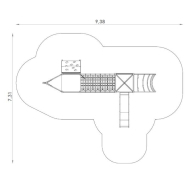 Jeu multi tours bateau personnalisable en acier inoxydable - Aire de jeux conforme EN1176 - Référence BT11047_2