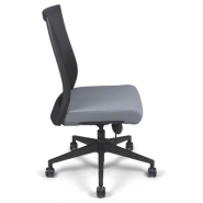 Siège bureautique synchrone Tool - Référence 6850 SB A - réglable en hauteur, tissu et résille, soutien lombaire_2