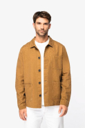 Veste worker écoresponsable délavée homme - Réf: NS610 - Native Spirit - 50% coton biologique et 50% lin_2