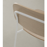 Chaise en bois stratifié chêne - CAPRA_2