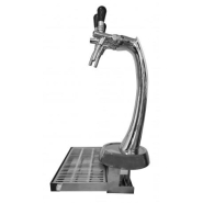 Colonne de distribution d'eau 3 voies en acier inoxydable avec égouttoir amovible_2