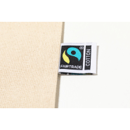 Sac à provisions réutilisable en coton équitable - 180 g/m² - longues poignées - label commerce équitable_2
