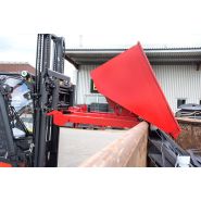 Bac basculant automatique 4A / S4A - Vidage décalé au-dessus d'un conteneur - Étanche à l'huile et à l'eau_2