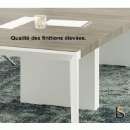 Grande table de réunion X9 - Officity - Anthracite, Orme gris_2