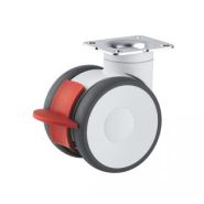 Roulette pour meuble pivotante, à platine_2