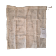 15 packs de 3 filets réutilisables en coton biologique - 35x35 cm - Boîte prête à vendre - Aptes au contact alimentaire_2
