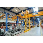 Pont roulant semi-portique monopoutre - Abus - capacité de levage 10 tonnes - galets de guidage et ABULiner_2