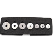 Jeu de 7 bagues filetées 