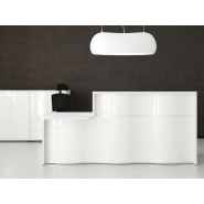 Banque d'accueil moderne et élégante WAVE - Design ondulé et configurations personnalisées_2