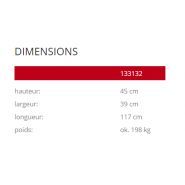 Brno 133132 - Jardinières en béton sablé ou peint - Komserwis - Hauteur : 45 cm_2