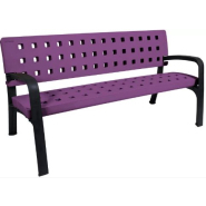 Banc public Modo en plastique 100% recyclable - traité anti-UV, anti-graffitis, sans entretien - 170 cm_2
