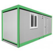 Bungalow monobloc/démontable - 2,00m x 2,44m x 2,15m (int) / 2,45m (ext) - Acier galvanisé et panneaux sandwich_2