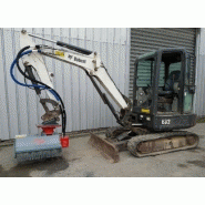 Débroussailleuse à fléaux Attec - adaptable sur mini pelles de 2,5T à 3,5T - 192 kg - largeur de coupe 800 mm_2