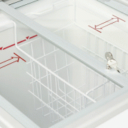 Congélateur vitré de crème glacée IC101SC (108 / 91) blanc TEFCOLD_2