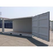Container maritime 20 pieds open side - Dimensions : 6,05m x 2,43m x 2,59m - Poids : 3400 kg - Volume : 33 m³_2