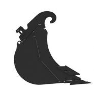 Godet d'excavation-mini-pelle - caterpillar finance france - 400 mm (16 in) - poids 230 kg_2