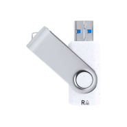 Clé USB publicitaire Twist - plastique ABS recyclé et boîtier métal - 16 Go - USB 2.0_2