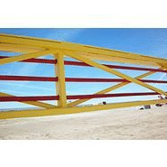 Barrière anti-voiture bélier rabattable - levage vertical 3,6m - Gibraltar G-3000 M50 P1 certifiée département d'État et Défense_2