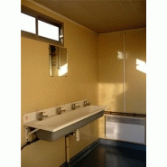 Bungalow de chantier sanitaire 2 m 65 / monobloc / sanitaire / aménagé_2