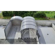 Couverture téléscopique durable pour protégrer les lieux de stockage longueur jusqu'à 21 mètres « Delta Mobile »_2