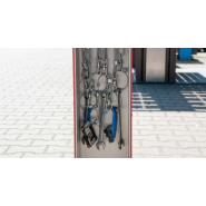 Station de réparation vélo universelle avec cale roue - 22 outils - Résistante intérieur/extérieur_2