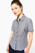 Chemise Oxford manches courtes femme - Coupe cintrée - Kariban - Réf: K536_2