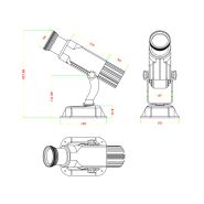 Projecteur gobo WT-ST3065 - Noble - LED statique 30W extérieur - Degré d'objectif: 15° / 30° / 50° - Puce Osram_2
