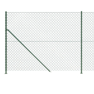 Vidaxl clôture à mailles losangées avec bride vert 1,6x10 m 153940_2