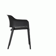 Giethoorn - Chaise empilable en polypropylène noir_2