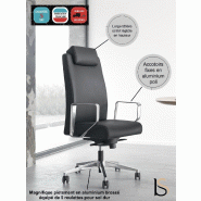 Fauteuil de direction en cuir Bost - Sokoa - cuir noir, Non_2