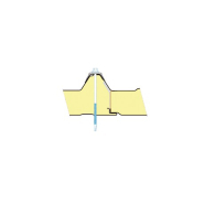 Panneau sandwich de bardage pour toiture 100 mm, avec isolation PIR et sous-face acier_2