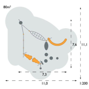Structure multi-jeux 5 à 12 ans - Agito Nell gris - 8002155 - Hags - Fondation à enterrer - Hauteur de chute 2800 mm_2