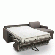 Canapé d'angle convertible PARADISO gris silver - Système express - Couchage 140 cm - Matelas 14 cm_2