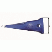 Dents de godet adaptables Feurst AF 4709 PR - 49,5 kg - dimensions 510x205x20x100x154 mm_2