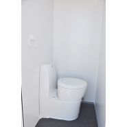 Espace mobile équipé de réfectoire, sanitaire et vestiaires