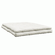 Canapé futon convertible Buckle-Up Sofa - Design - Couleur Naturel - 140x200cm - Matelas épais et confortable_2