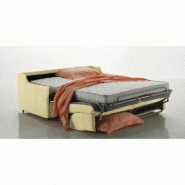 Canapé convertible LUNA 100 cm - ouverture express - matelas 16 cm - tissu façon cuir gris graphite_2