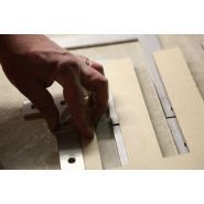 Guidage tactile en inox durable et résistant pour piétons