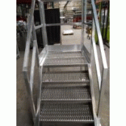 Escalier et saut de loup aluminium