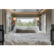 Tiny house spacieuse et design avec espace optimisé