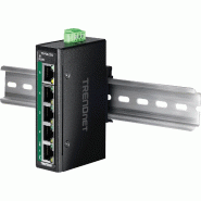 TRENDnet  TI-PGLC50 Mini switch Rail DIN PoE+ Gigabit industriel à 5 ports_2