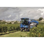 Vendangeuse Braud 8030L équipée de convoyeurs haute capacité 600 mm