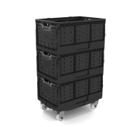 Bac en plastique ajouré alimentaire sur la base de 600x400 mm_2