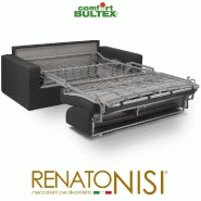Canapé convertible express Crépuscule - Matelas Comfort Bultex® 120 cm - Gris anthracite - Fabrication italienne_2