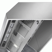 Hottes de plafond inox statiques - avec lampe et filtres - Profondeur 2m20 - 1800_2
