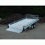 Remorque porte-engins Hapert - 3,5T - 3,5m - 2 essieux - Modèle PORTE ENGIN H MULTI 350x160 cm_2