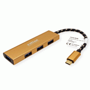 ROLINE GOLD Hub USB 3.2 Gen 1, 4 ports, prise type C_2