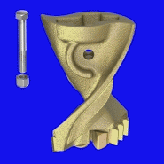 Vrille avec système Shock Lock pour verrouillage sécurisé des dents