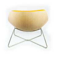 Chaise visiteur Lapalma AUKI d'occasion - lounge en mousse de polyuréthane ignifugée avec pieds en métal en base de croix - design et robuste_2